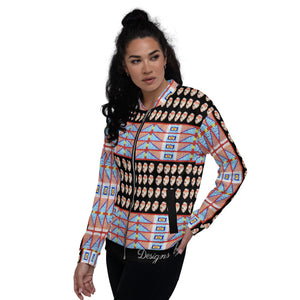 Unisex Bomber Jacket - Crow Elk
