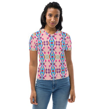 Load image into Gallery viewer, Women&#39;s T-shirt - Pretty in Pink Florals