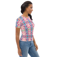 Load image into Gallery viewer, Women&#39;s T-shirt - Pretty in Pink Florals