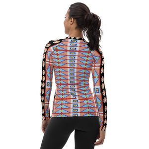 Women's Rash Guard - Crow Elk