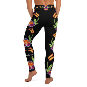 Yoga Leggings - Beaded Tulip